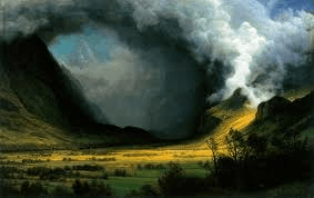 Albert Bierstadt-Storm in the Mountains