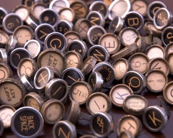typewriter keys