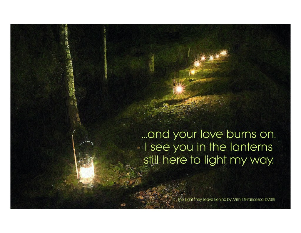 The Light They Leave Behind haiku graphic